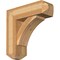 Ekena Millwork Thorton Craftsman Rough Sawn Bracket w/ Offset Brace, Western Red Cedar, 8"W x 24"D x 24"H BKT0806X24X24THR04RWR - alternate 1